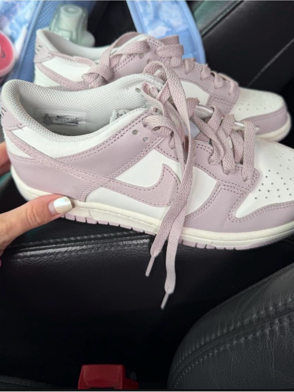 Nike Women’s Low-Top Sneakers in Light Pink and White